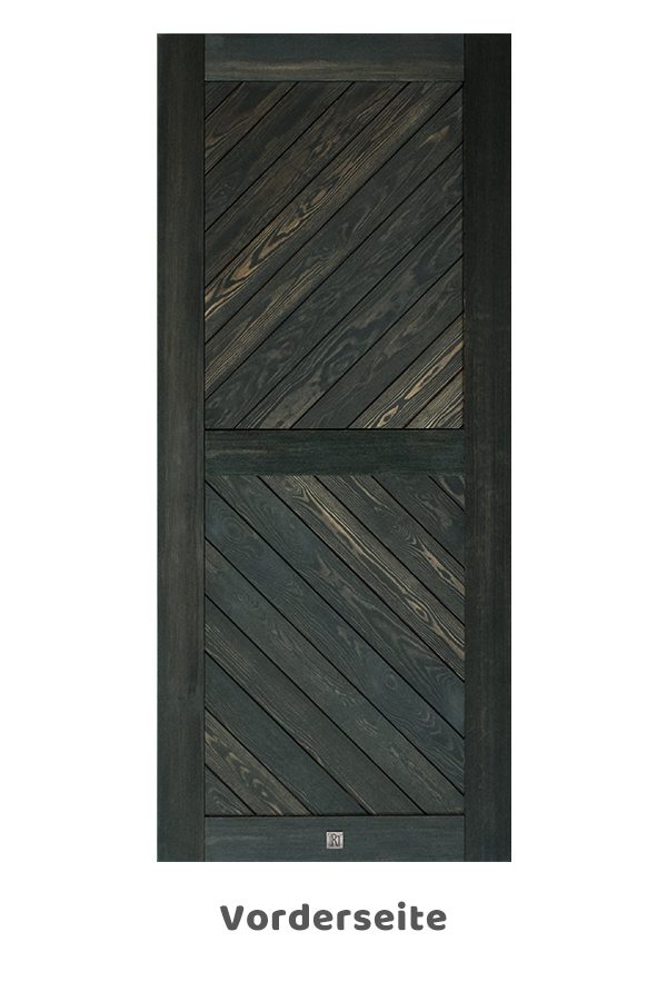 Schwarz Holzschiebetür im Wohnzimmer | RENO Türen