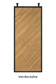 Schiebetür Industriedesign aus Holz und Metall