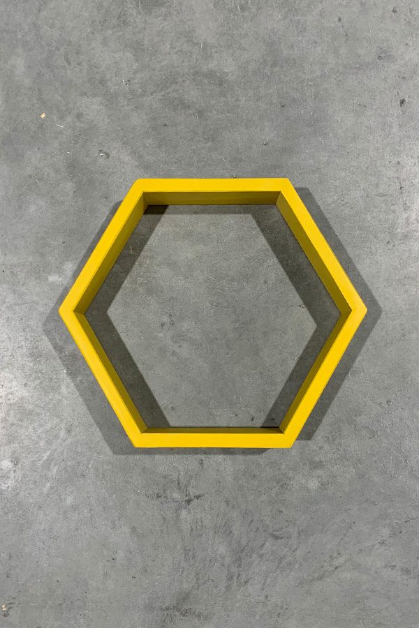 Sechseckiges Holzregal Sechseckiges Holzregal