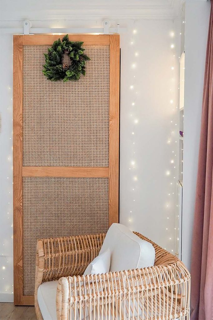 Schiebetüren mit Rattan für Kleiderschränke